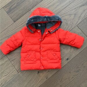 Petit Bateau Red and Gray Jacket